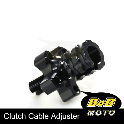 #ad For Triumph Daytona 600 650 04 05 Motorcycle Clutch Cable Adjuster BLACK $15.54