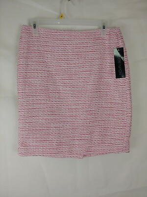 #ad NWT ALBERT NIPON Straight Pencil Pink Skirt Size 4 $19.99