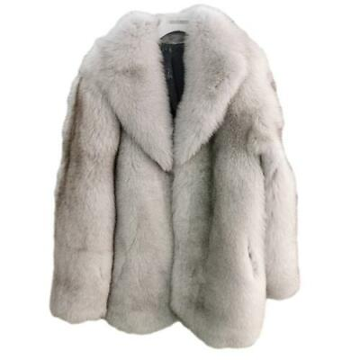 #ad Mens Winter Coat Lapel Faux Fur Furry Parka Thicken Jacket Loose Overcoat Tops $209.99