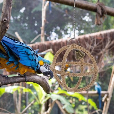 #ad Hanging Toy for Parakeet Parrot Swing Curiosity Cockatiel Bird Climb $13.88