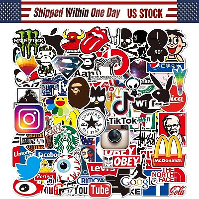 #ad 100 pcs lot Sticker Bomb Decal Vinyl Roll Car Skate Skateboard Laptop Luggage $5.99