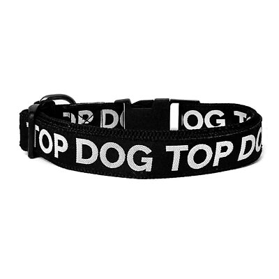 #ad TOP Dog Dog Collar Adjustable and Strong Black Size XL $37.62
