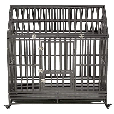 #ad Heavy Duty Dog Cage Metal Kennel and Crate for Medium and Large Dogs Pet Pla... $308.95