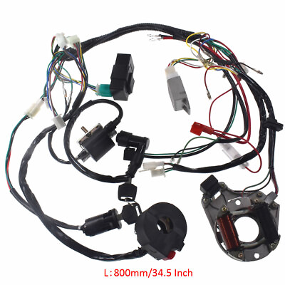 #ad New 50 70 90 110 125CC CDI Wire Harness Assembly Wiring Kit ATV Electric Quad $32.99