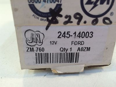 #ad ZM ZM 760 ZM760 Jamp;N 245 14003 12V Starter Solenoid Ford PMGR Starters $29.99