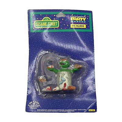 #ad Sesame Street Beach Products Party Maker Oscar Grouch Age 9 Birthday Cake Topper $5.87