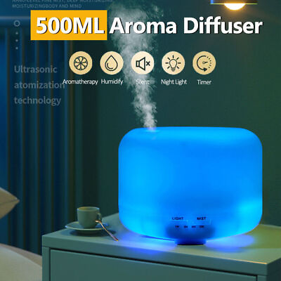 #ad Ultrasonic Air Purifier Aroma Humidifier LED Essential Oil Diffuser Aromatherapy $18.78