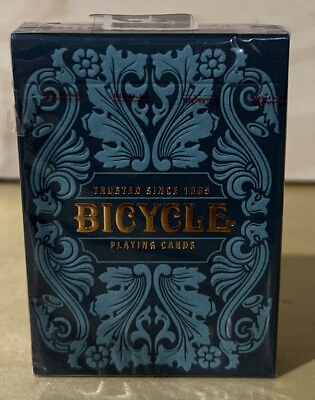 #ad Bicycle Playing Cards Sea King Deck Premium Foil Embossed Tuck Case $9.00