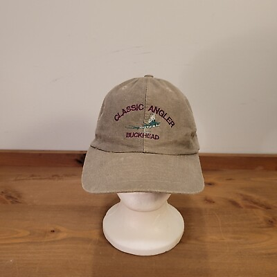 #ad Men#x27;s Classic Angler quot;Buckheadquot; with Embroidered Fly Fishing Summer Hat Khaki $11.15