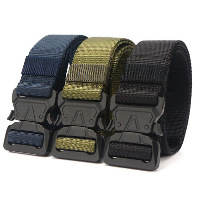 #ad 3.8cm Nylon Tactical Belt Quick Release Inserting Buckle Military Tactical Belts AU $22.79