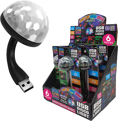 #ad USB Disco Light Sound Activated Small Disco Ball with 7 Color Modes amp; Flexible $272.88