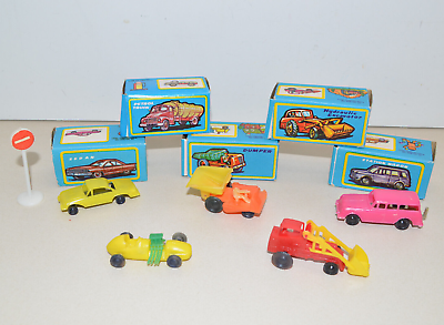 #ad Vintage NATIONAL TOYS HONG KONG Plastic Cars Lot With Boxes 1970s 1980s $32.00