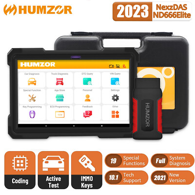 #ad ND666 Car amp; Heavy Truck OBD2 Scanner Full System Auto Diagnostic Tool Tablet $785.00