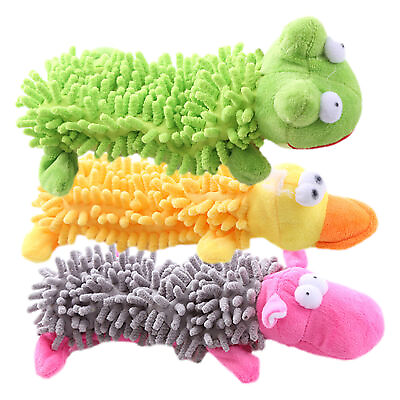 #ad Squeaky Plush Dog Toy Cute Animal Pet Dog Chew Toy Teeth Cleaning Toy $10.00