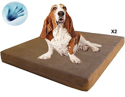 #ad X2 Extra Large Waterproof Orthopedic memory foam pet bed Medium to Large DOG XL $124.95