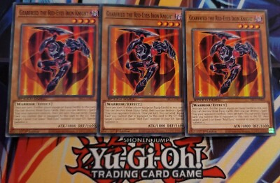 #ad Yugioh 3x Gearfried The Red Eyes Iron Knight Playset 1st Edition Speed Duel $6.49