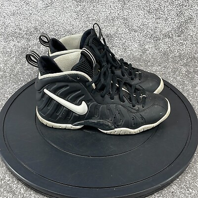 #ad Nike Shoes Boy#x27;s Size 5Y Little Posite Waterproof Lace Up Black White Leather $29.99