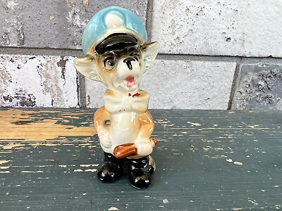 #ad Vintage Dog German Shepard Police Dog Figurine 4” $11.69