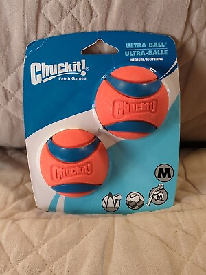 #ad Chuckit Dog Fetch Toy ULTRA BALL Durable Rubber Fits Launcher MEDIUM $12.99