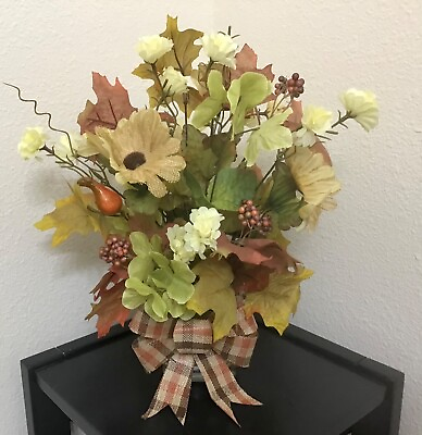 #ad Fall Winter Artificial Floral Arrangement New For Table $21.95