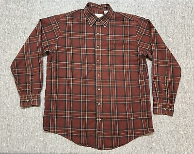 #ad Viyella Shirt Mens Large Button Up Long Sleeve Colorful Plaid Pocket Adult $19.98