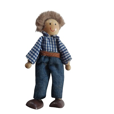 #ad Melissa amp; Doug Doll Dad Farmer punk haired Father replacement figure $5.99