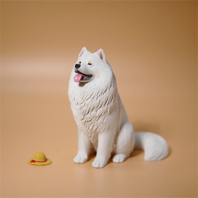 #ad JXK 1 6 Samoyed Model Animal Pet Collector Decor Cute Dog Kids Gift Toy $59.98