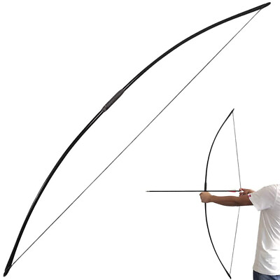 #ad 67quot; English Longbow 25 120lbs Straight Bow Traditional Archery Hunting Target $88.35