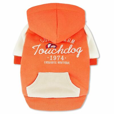 #ad Touchdog #x27;Heritage#x27; Soft Cotton Fashion Dog Hoodie Sweater $21.59