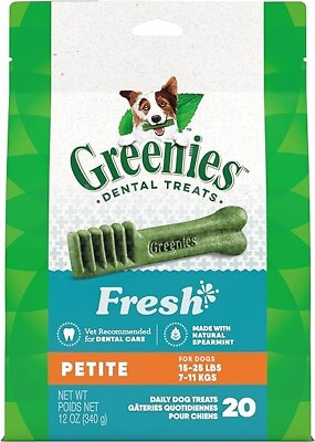 #ad GREENIES Dog Fresh Flavor Dental Care Chews Pack 20 Count $31.50