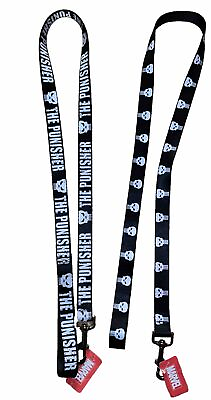 #ad NWT Buckle Down Products Lot Of 2 Marvel Punisher 4 ft Long Nylon Dog Leashes $22.39