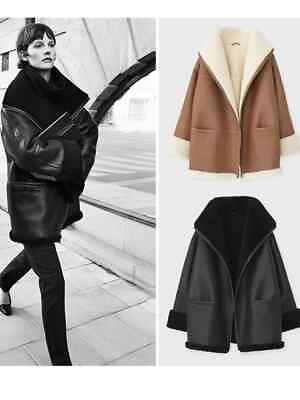 #ad 2023 New Winter Women#x27;s Long Sleeve Artificial Fur Fashion Jacket hot $263.45