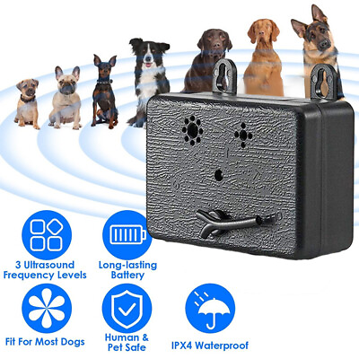 #ad Outdoor Ultrasonic Anti Barking Device Dog Bark Control Sonic Silencer Tools $13.99