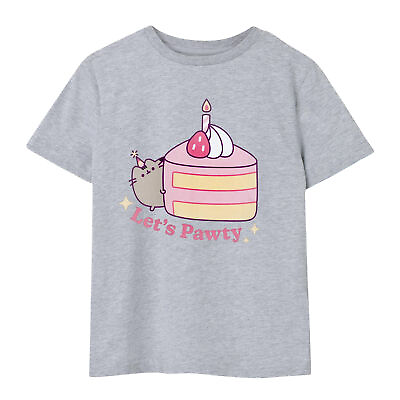 #ad Pusheen Girls Let�#x27;s Pawty T Shirt NS7644 $21.20