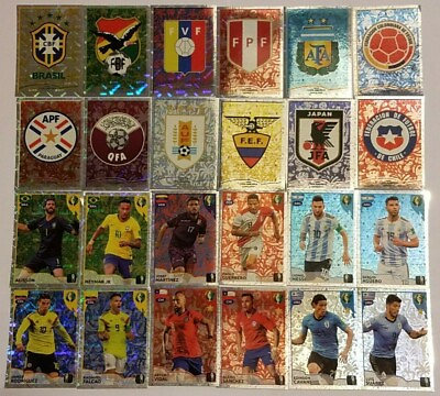 #ad CONMEBOL COPA AMERICA BRASIL 2019 FOIL EMBLEMS ACTION SHINY CARDS. $9.99