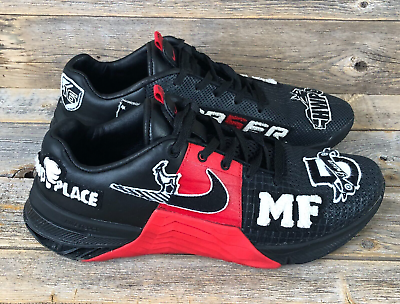 #ad Nike Metcon 8 Training Shoes Mens Size 8.5 Mat Fraser Black Red Crossfit Sports $41.33