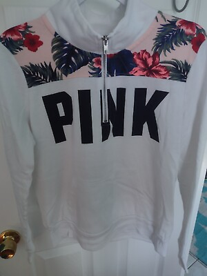#ad Pink Women#x27;s Size S P 1 4Zip Sweater Long Sleeve $14.99