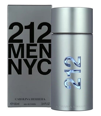 #ad 212 Men nyc by Carolina Herrera 3.4 fl oz 100 ml Eau De Toilette New amp; Sealed $35.59