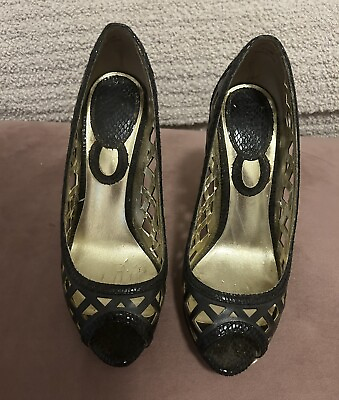 #ad charles david black heels $25.00