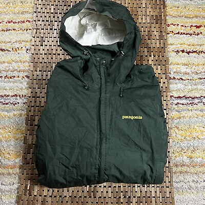 #ad Patagonia Torrentshell Waterproof Rain Shell Jacket Coat Forest Green Medium M $84.95