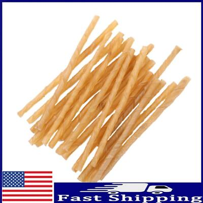#ad 20pcs Dog Molar Chew Sticks Puppy Cowhide Safety Pets Cleaning Teeth Toy $9.19