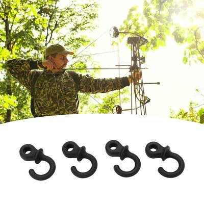 #ad 4Pcs Archery Bow String Silencers Monkey Tails Compound Bow Strings $7.29