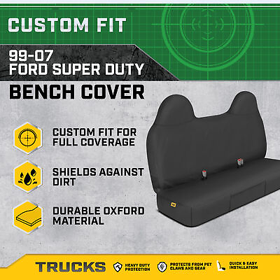 #ad CAT Ford F250 F350 F450 F550 Custom Fit Front Bench Seat Cover 1999 2007 $69.99