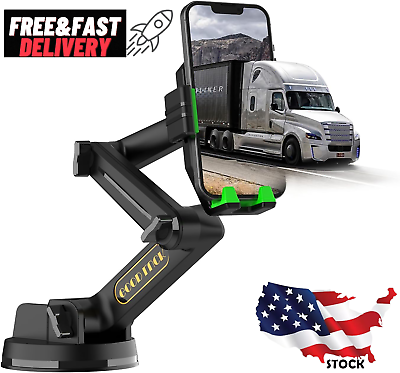 #ad Truck Phone Holder Mount Heavy Duty Truck Dashboard Windshield Long Anti Shake $25.06