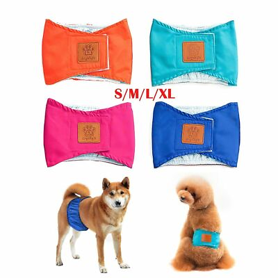 #ad #ad S XL Male Dog Belly Band Wraps Washable Pet Physiological Pants Diaper Wrap Soft $6.29