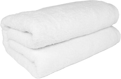 #ad Extra Large Oversized Bath Towel 100% Cotton Bath Sheet 40x87 White $34.90