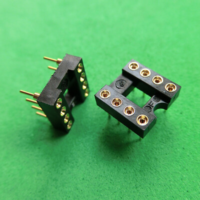 #ad 10pcs New 8 Pin Gold Plated Socket For OP AMP DIP8 $2.75