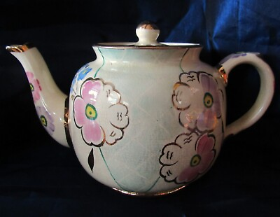 #ad Vintage Price Brothers Teapot Made in England Floral $22.00