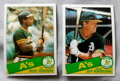 #ad 1985 Topps Oakland A#x27;s Baseball Card Pick one $1.00