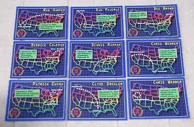 #ad 1993 94 Topps Stadium Club Frequent Flyer Points NBA Pick Choose Complete $1.95